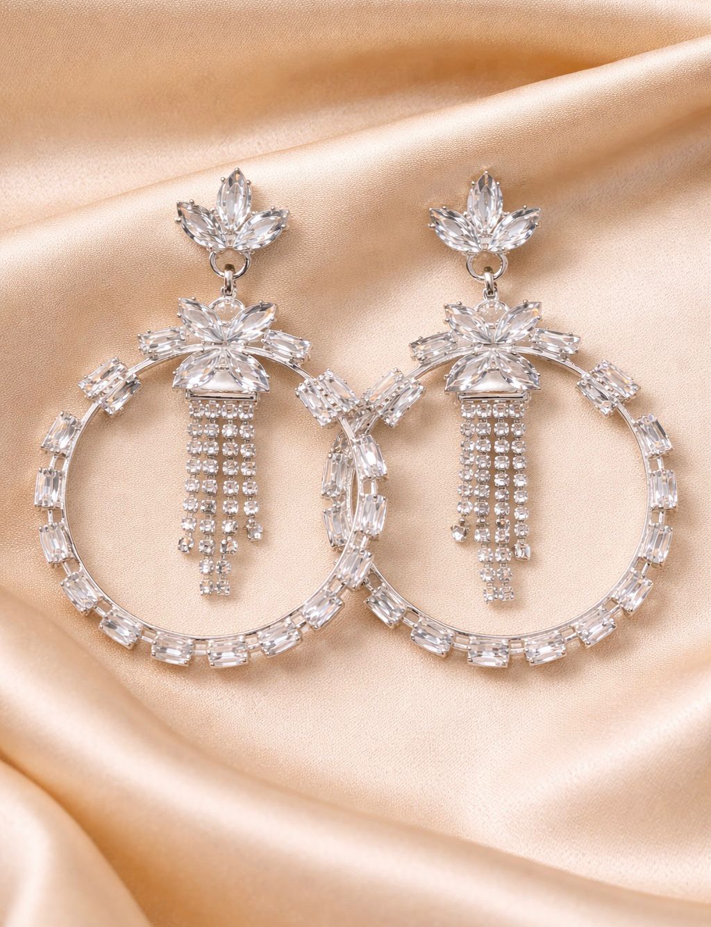 Nayvya Crystal Hoop Earrings