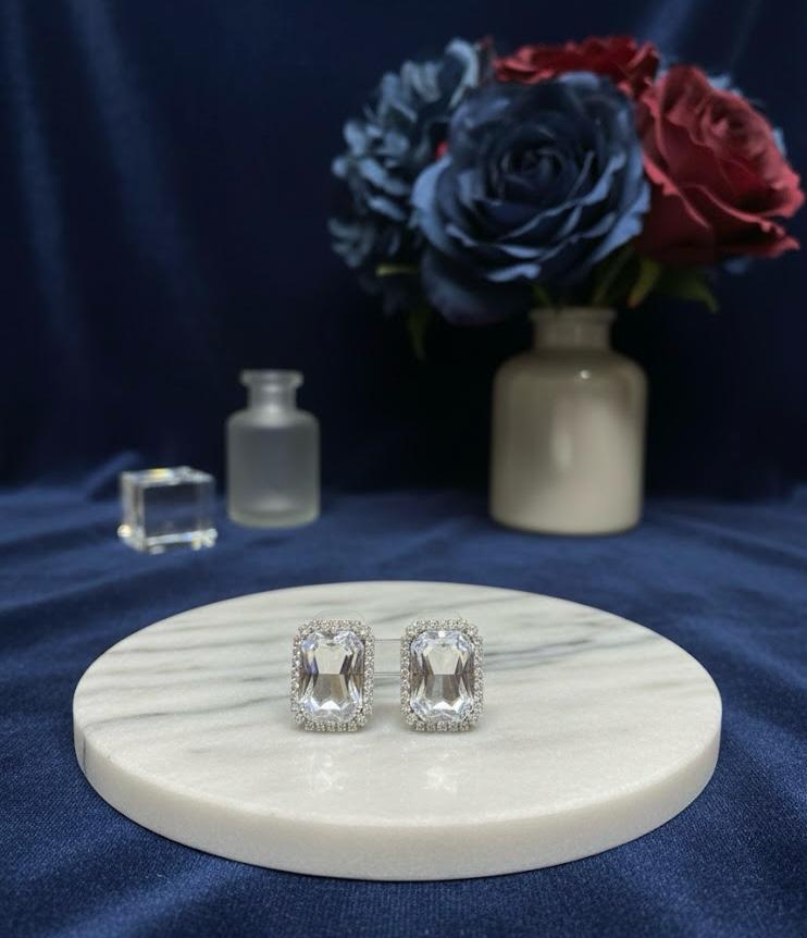 Nayvya Classic Crystal Stud Earrings